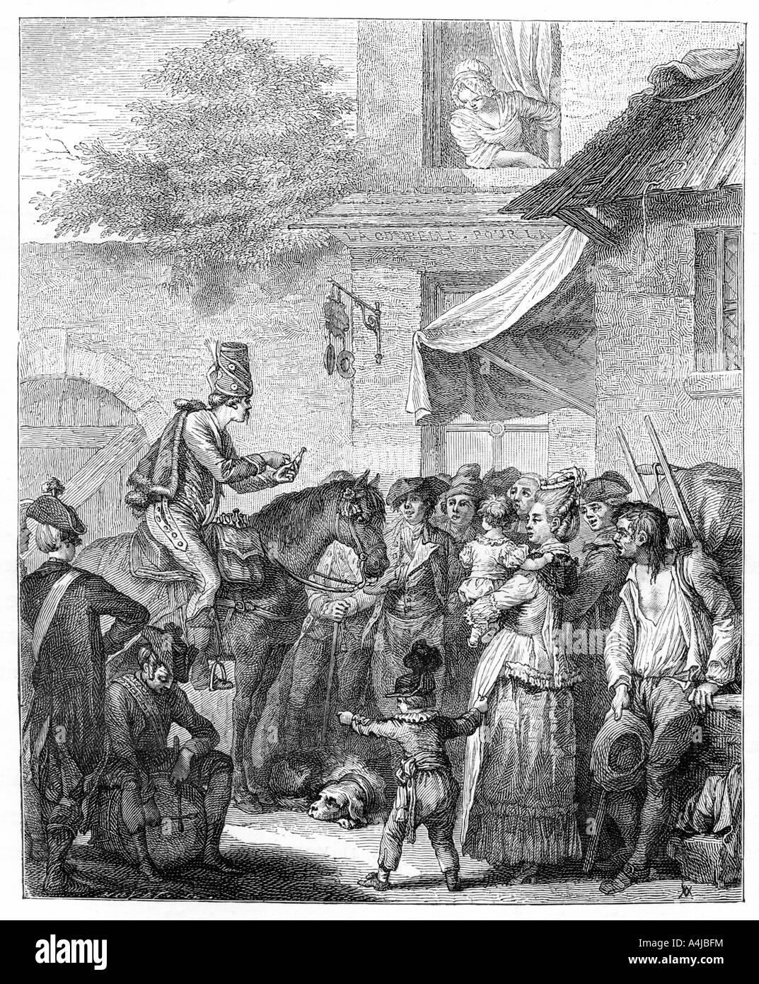 Le charlatan allemand, (1885).Artiste : Jean Duplessis-Bertaux Banque D'Images