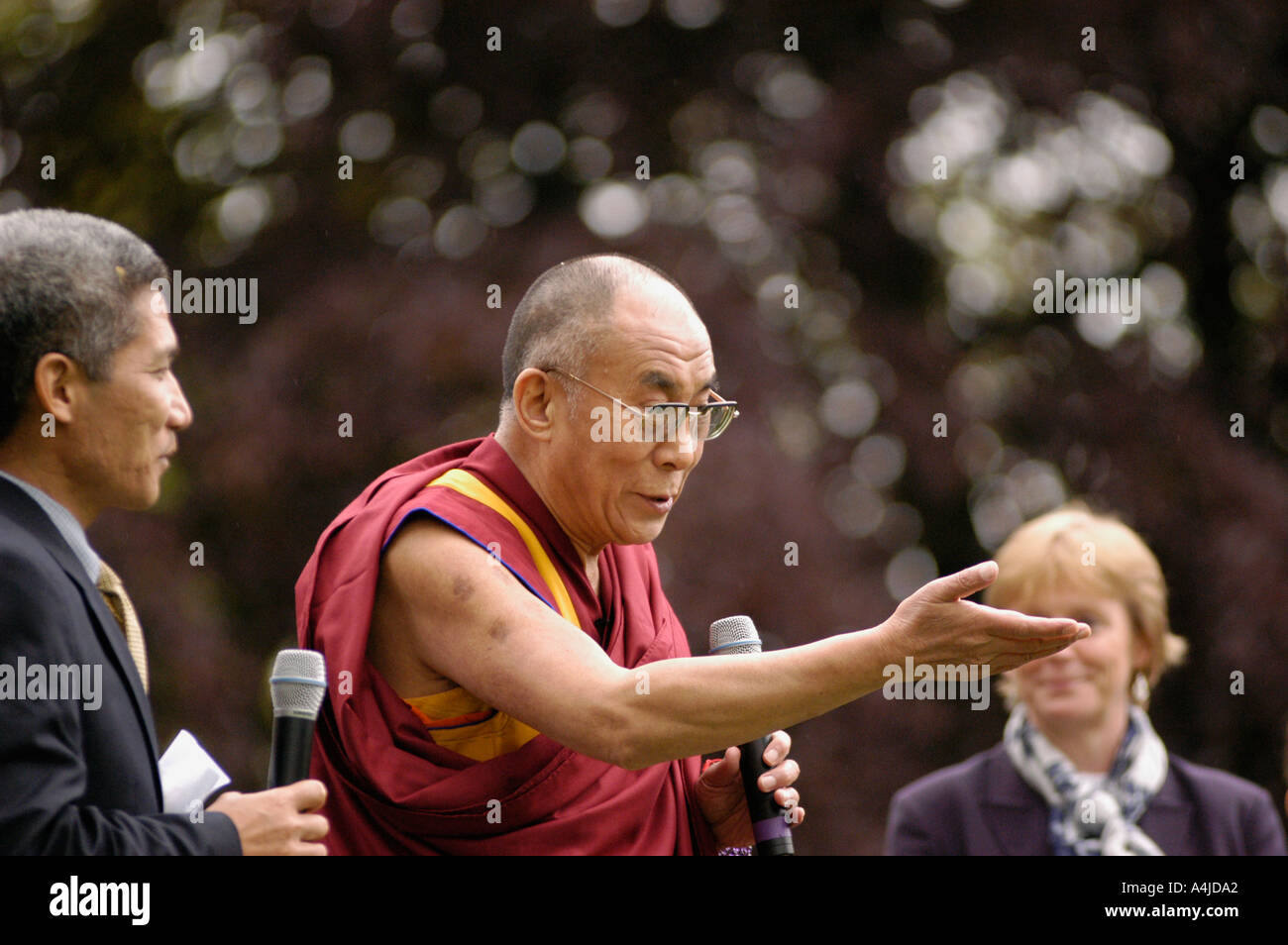 Le dalaï-Lama en Ecosse Mai 2004 Banque D'Images