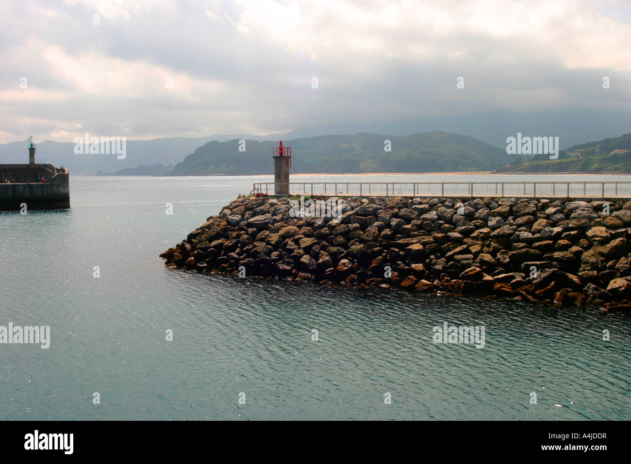 Port de pêche de Lastres, Costa Verde, dans le Nord de l'Espagne Banque D'Images