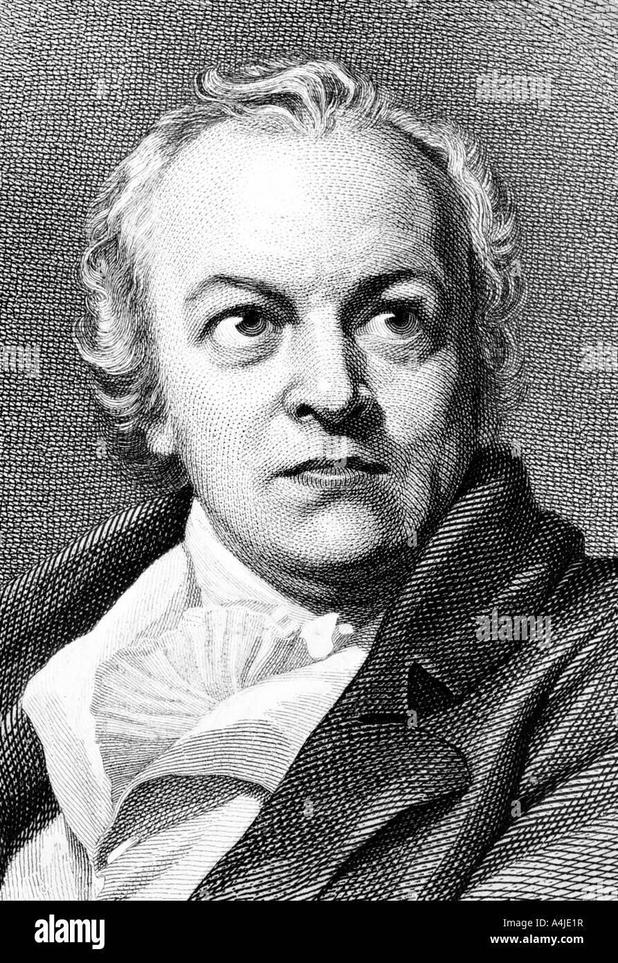 William Blake, poète anglais, peintre, graveur, et (1906). Artiste : Inconnu Banque D'Images