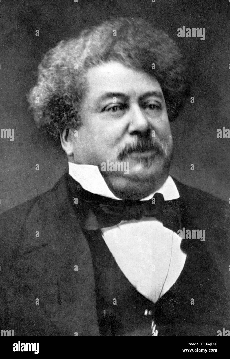 Alexandre Dumas, auteur français du xixe siècle, (1902). Artiste : Inconnu Banque D'Images