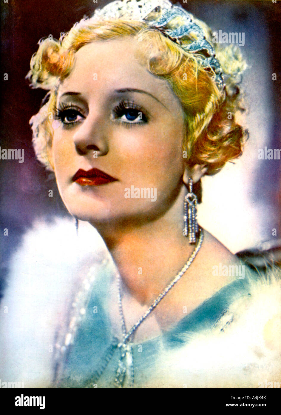 Evelyn Laye, actrice du théâtre anglais, 1934-1935. Artiste : Inconnu Banque D'Images