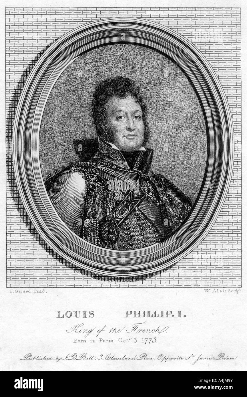Louis Philippe I, Roi de France, 19e siècle.Artist : W Alais Banque D'Images