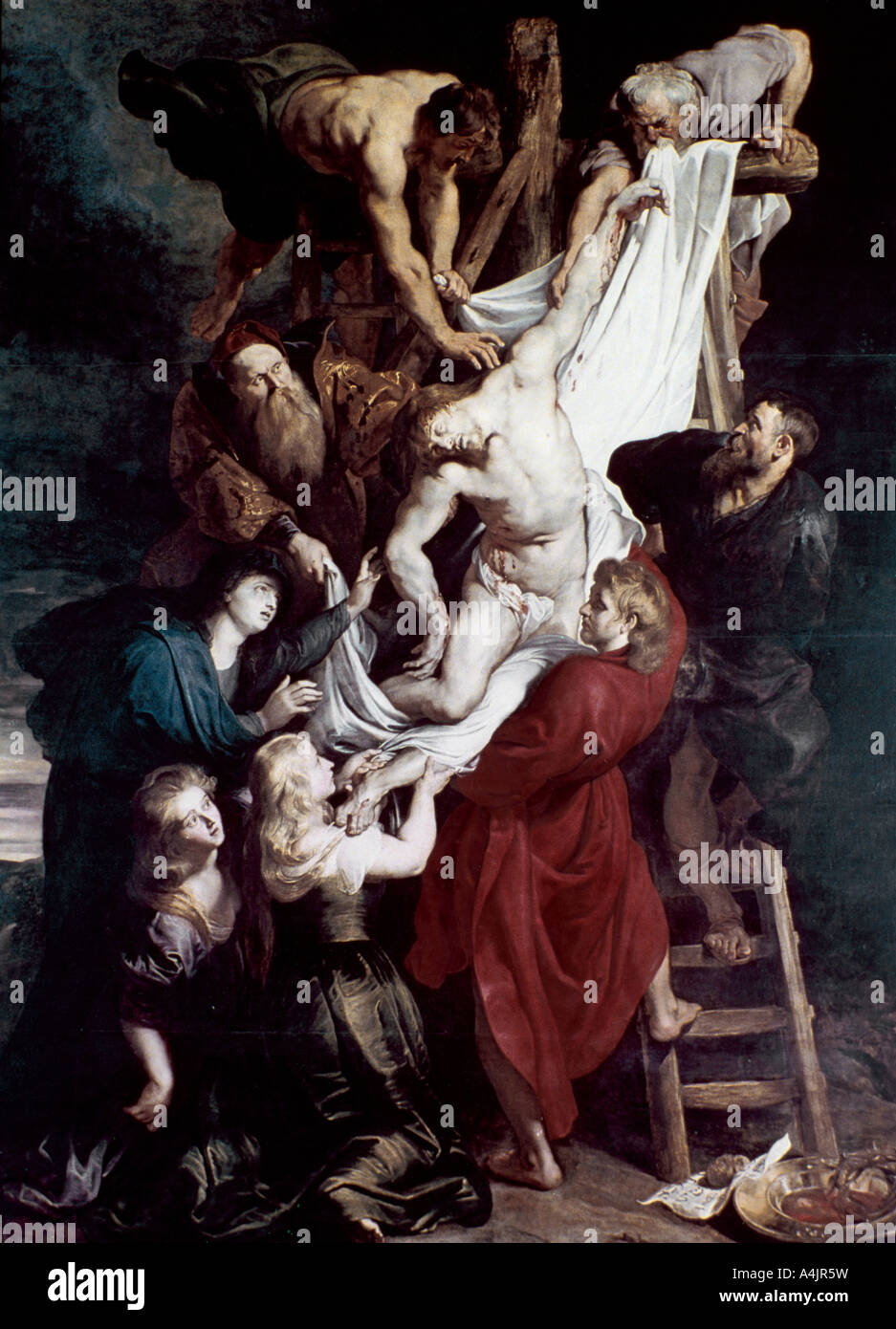« Descente de la Croix', c1612-1614. Artiste : Peter Paul Rubens Banque D'Images