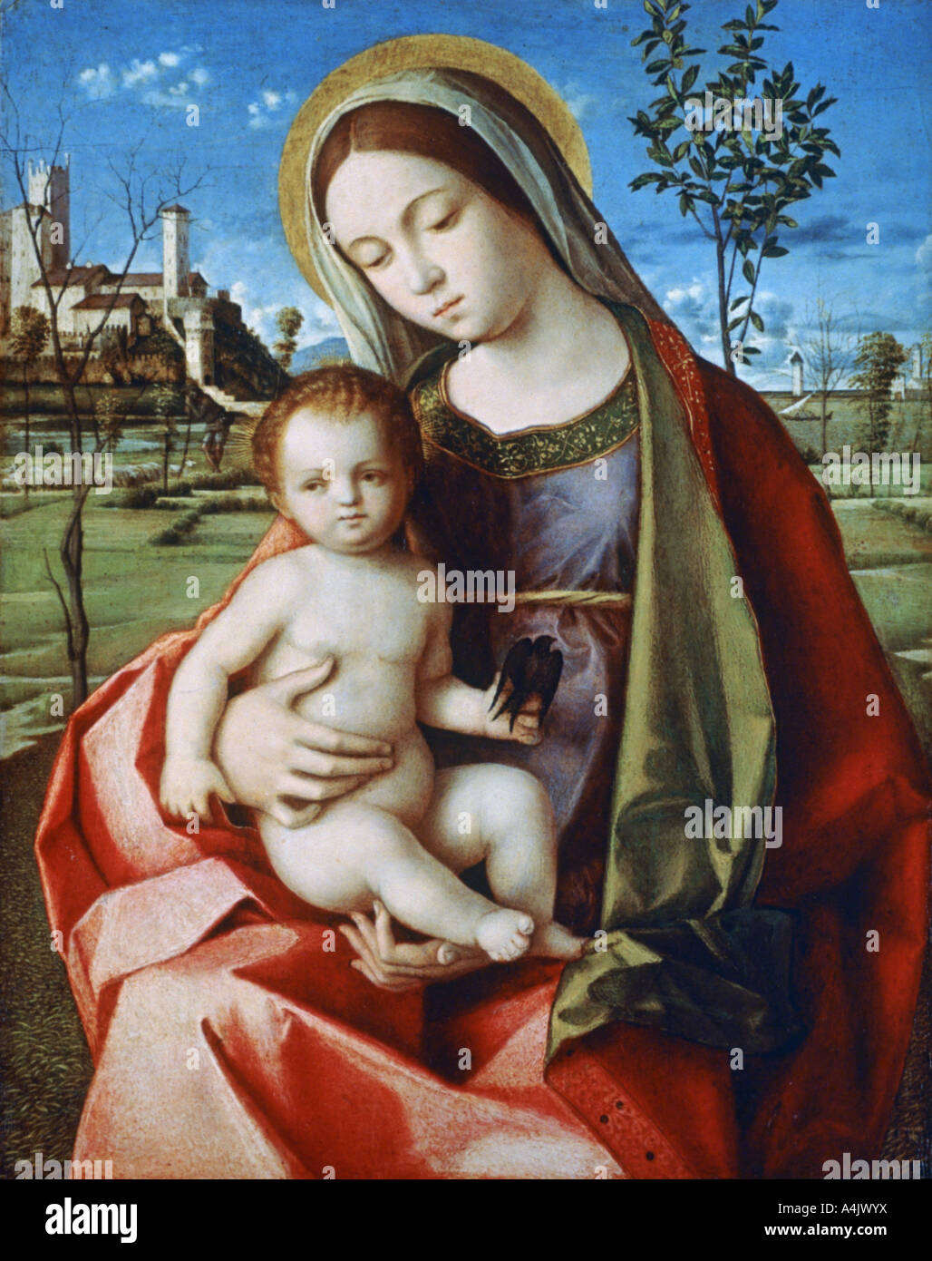 'Madonna' et de l'enfant, c1510. Artiste : Atelier de Giovanni Bellini Banque D'Images