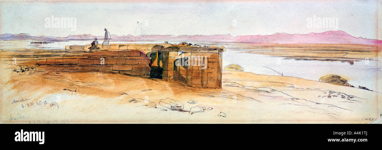 'Amada', le 12 février 1867. Artiste : Edward Lear Banque D'Images