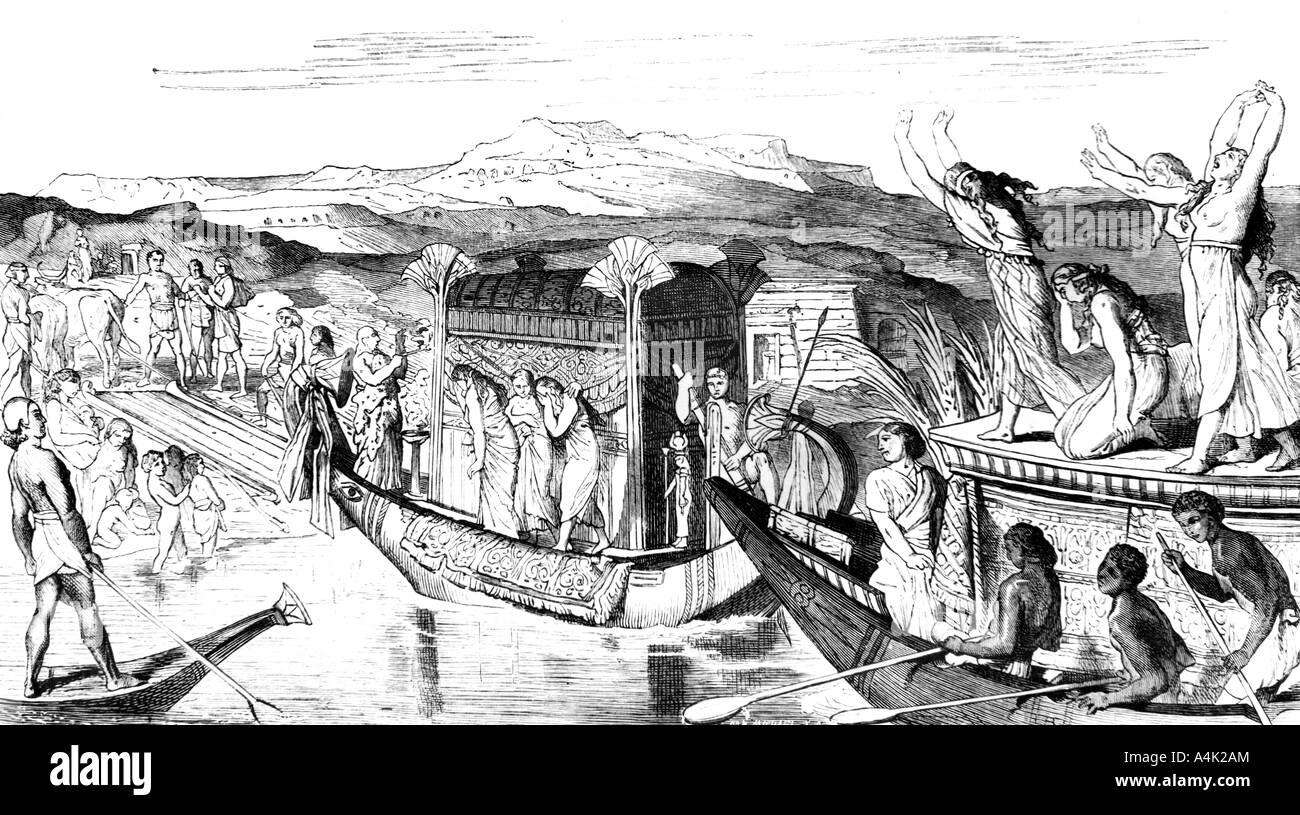Convoi 'revenir avec une nécropole, l'Égypte', 1881. Artiste : Inconnu Banque D'Images