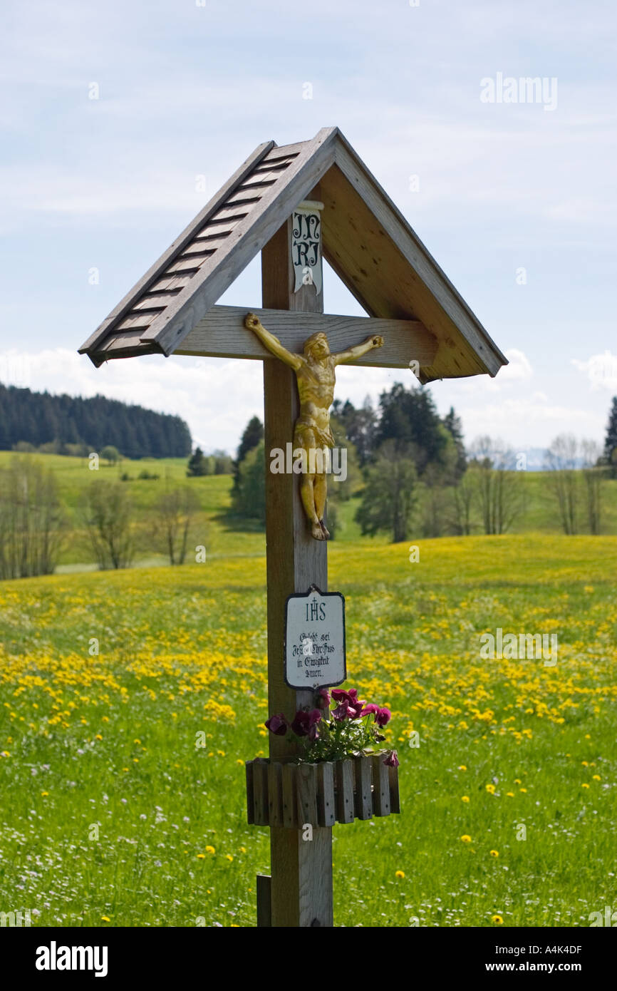 Allemagne Allgäu crucifix Banque D'Images