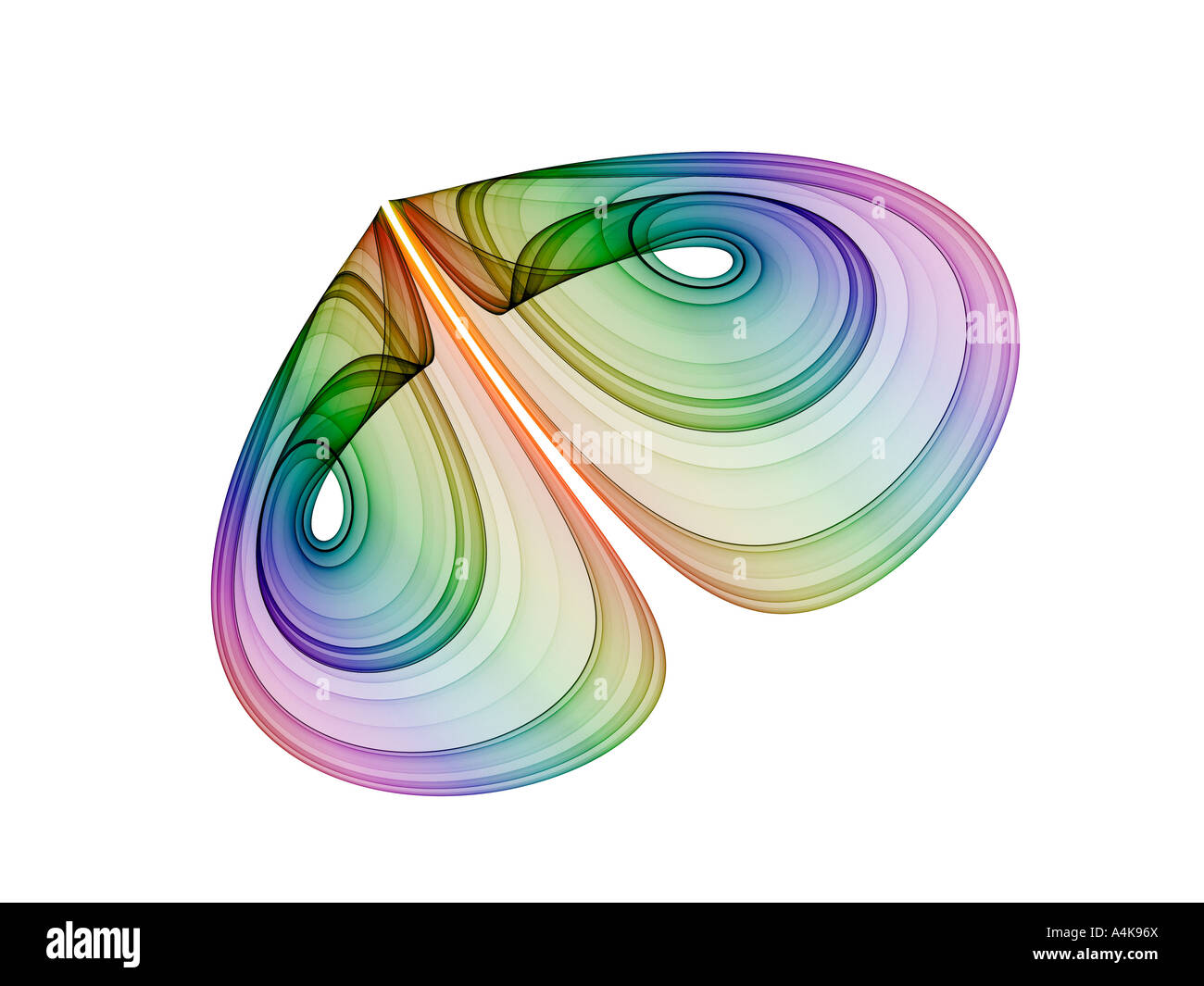Rendu 3D coloré design fractal (abstract background) Banque D'Images
