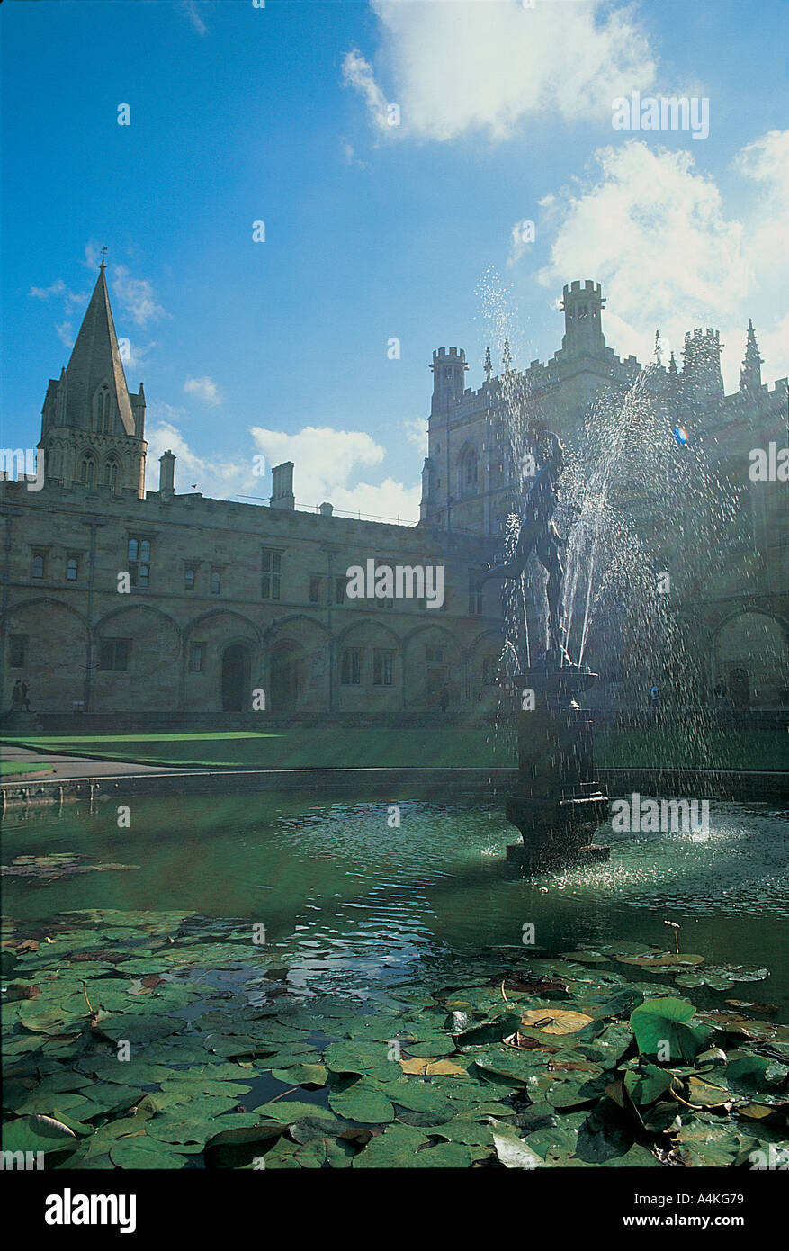 Fontaine de mercure à Christ Church, Oxford Banque D'Images