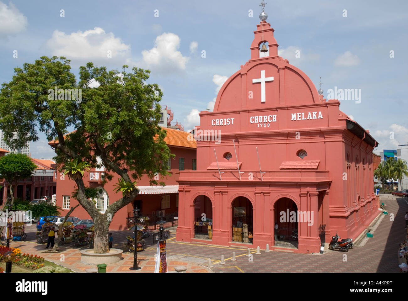 La vieille église hollandaise Malacca Christ Church Banque D'Images