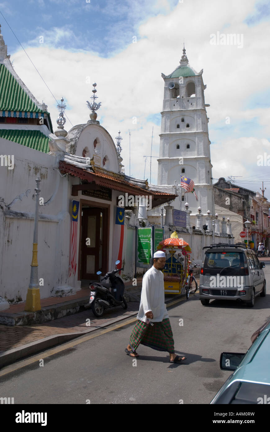 La mosquée Kampung Kling sur Jalan Tokong EMAS dans Chinatown Malacca Banque D'Images