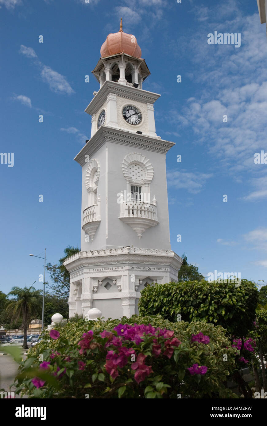 Le Queen Victoria Jubilee Memorial Clocktower à Georgetown Penang, Malaisie Banque D'Images