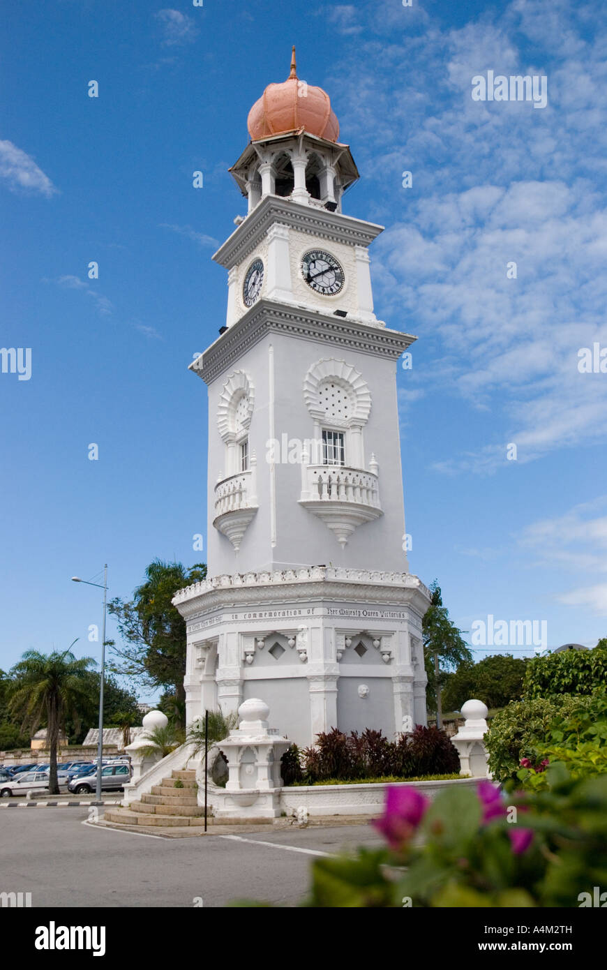 Le Queen Victoria Jubilee Memorial Clocktower à Georgetown Penang, Malaisie Banque D'Images