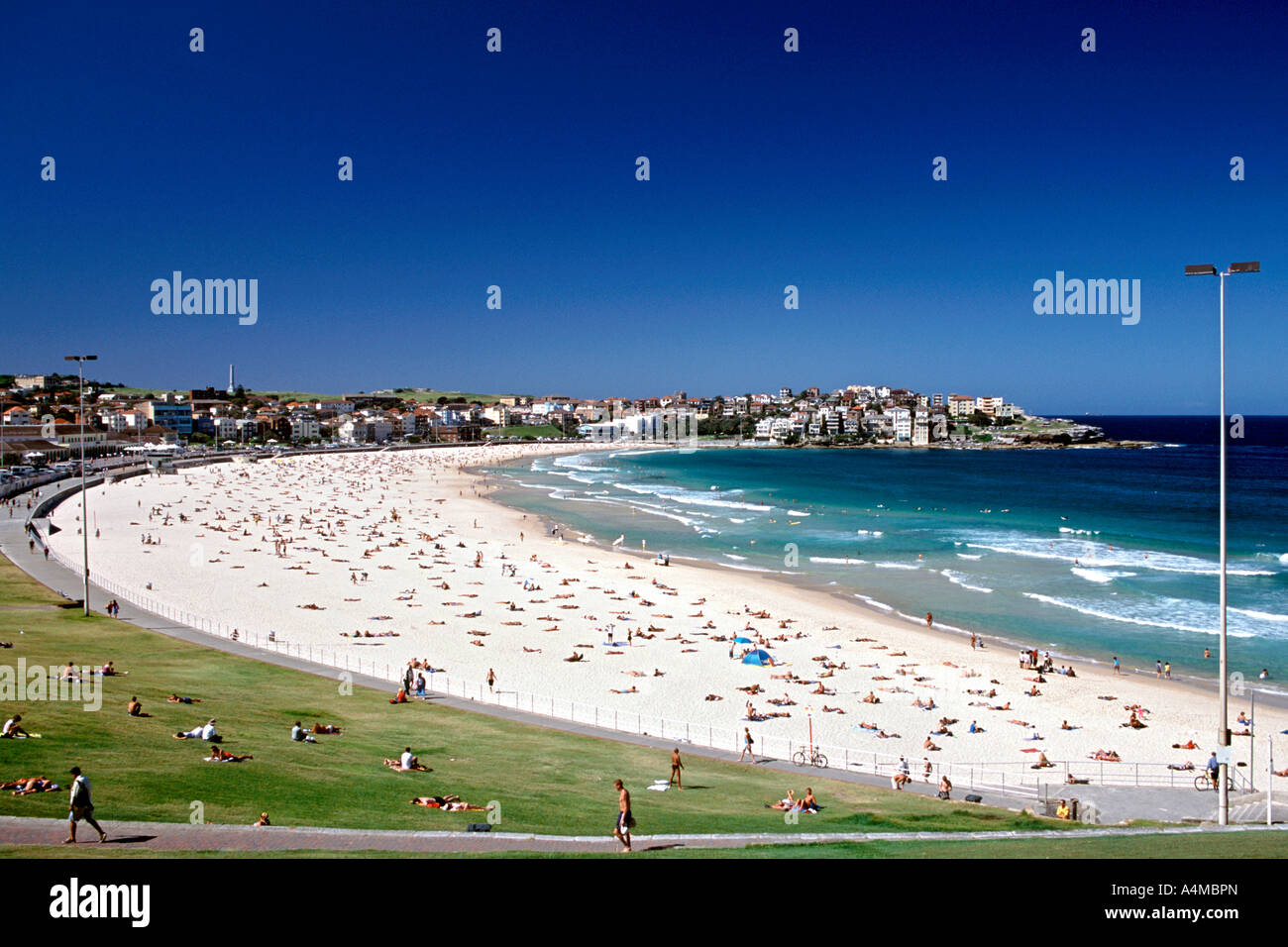 La plage de Bondi à Sydney en Australie. Banque D'Images