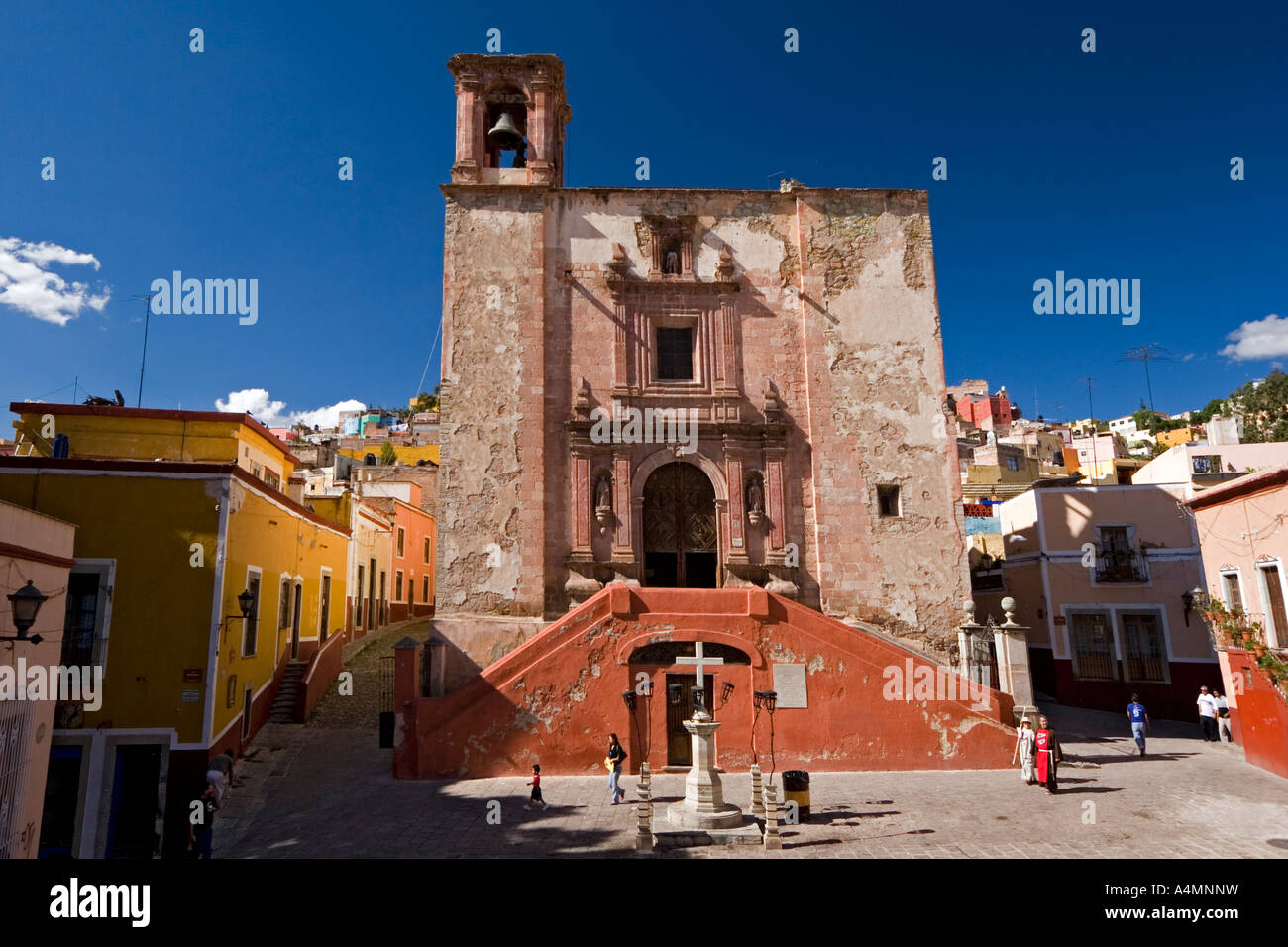 La petite église de Saint Roque, à Guanajuato (Mexique). Petite église de Saint Roque, à Guanajuato (Mexique). Banque D'Images