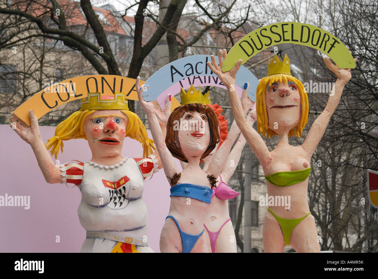 Flotteur carnaval de Cologne, en Allemagne. Banque D'Images