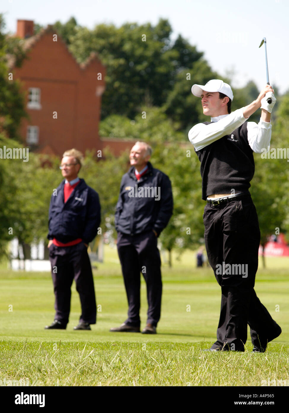 Tir d'approche au golf PGA Europro Tour 2004 lonay manor marriott hotels tour canton de Norfolk Banque D'Images