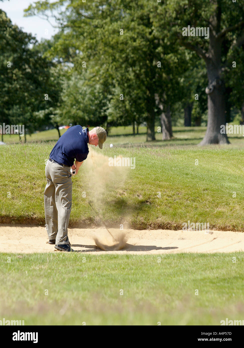 Bunker de parcours de golf PGA Europro Tour à Fribourg 2004 manor marriott hotels tour canton de Norfolk Banque D'Images