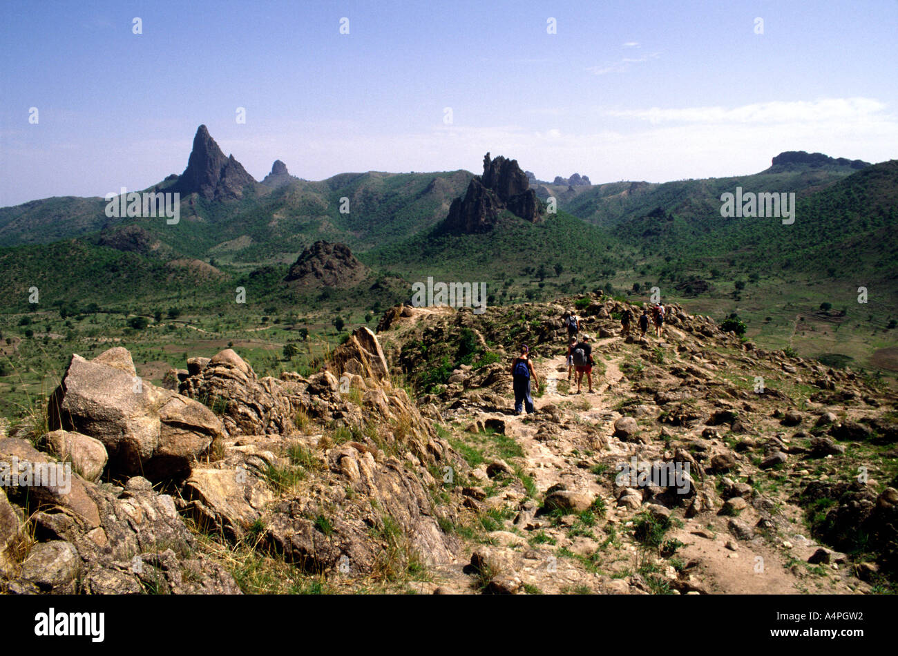 Bouchons volcaniques près de Rhumsiki Cameroun Afrique de l'Ouest Banque D'Images