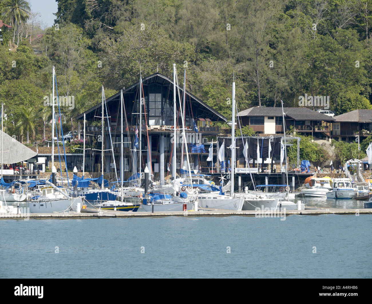 Yacht club marina kuah langkawi Malaisie Banque D'Images