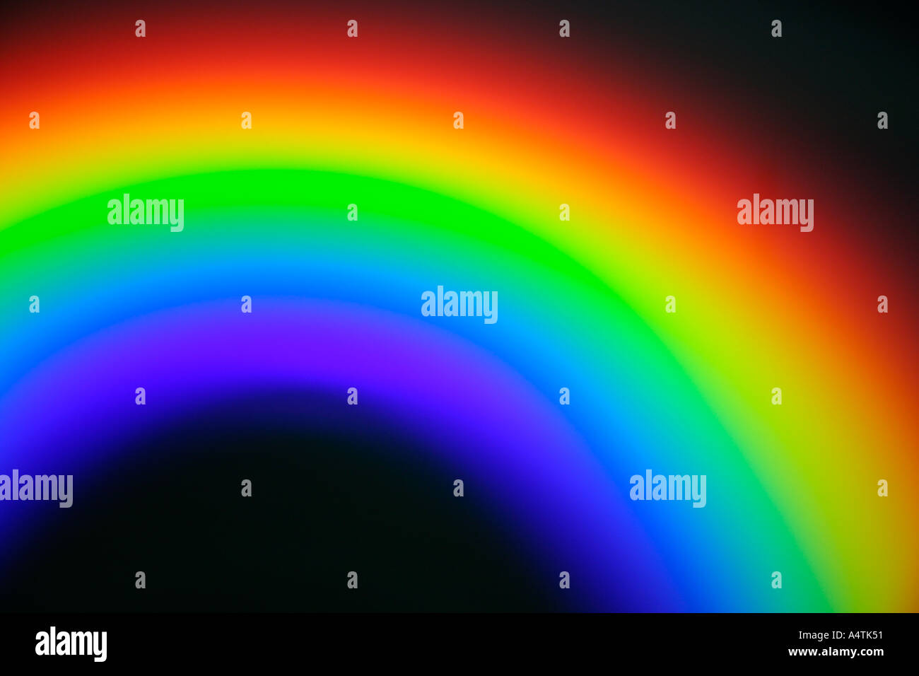 De couleur arc-en-ciel la réflexion sur la surface du disque compact est causée par la diffraction de la lumière Banque D'Images