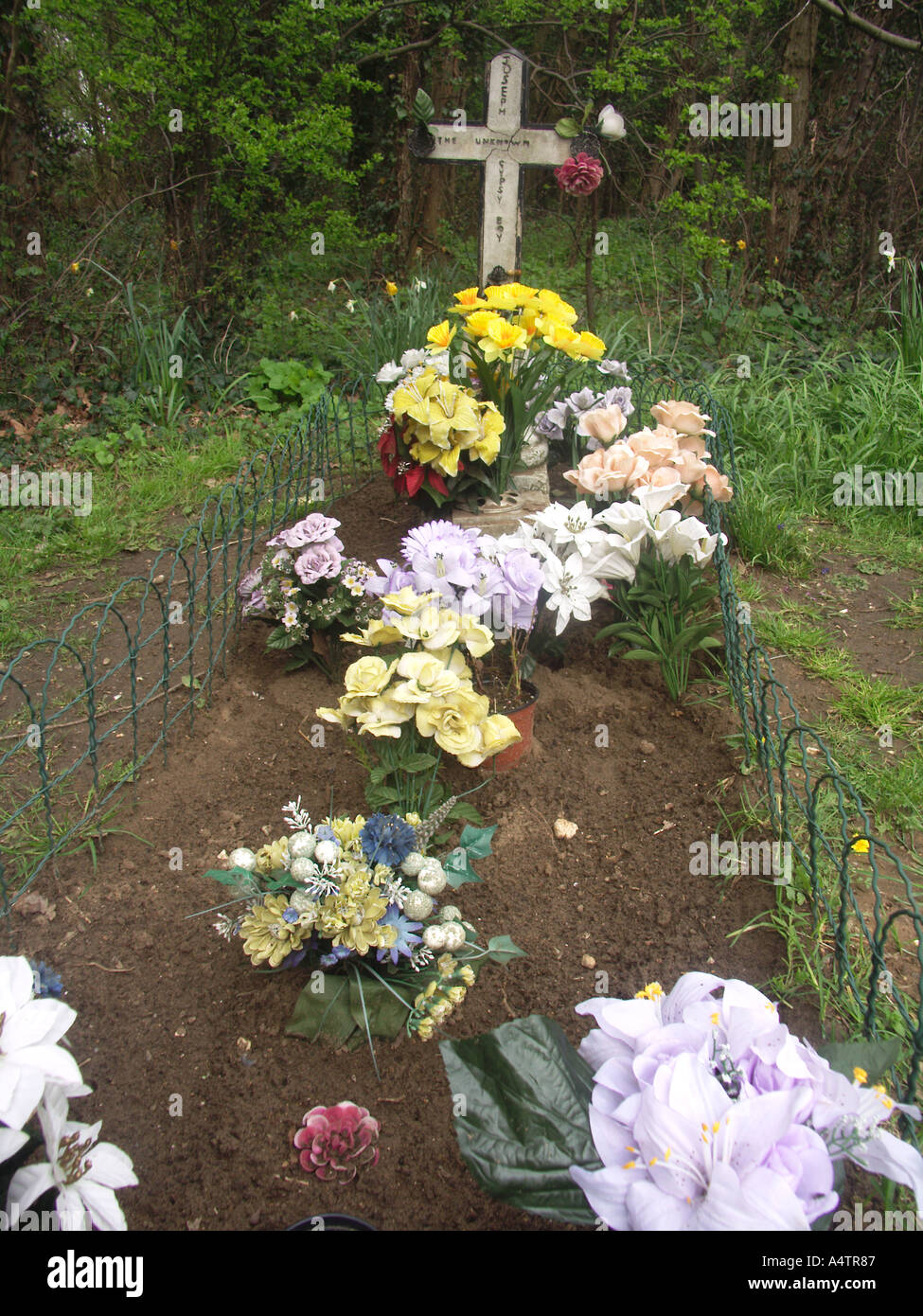 L'Inconnu Gyspy Boy's grave Newmarket Suffolk Angleterre Banque D'Images