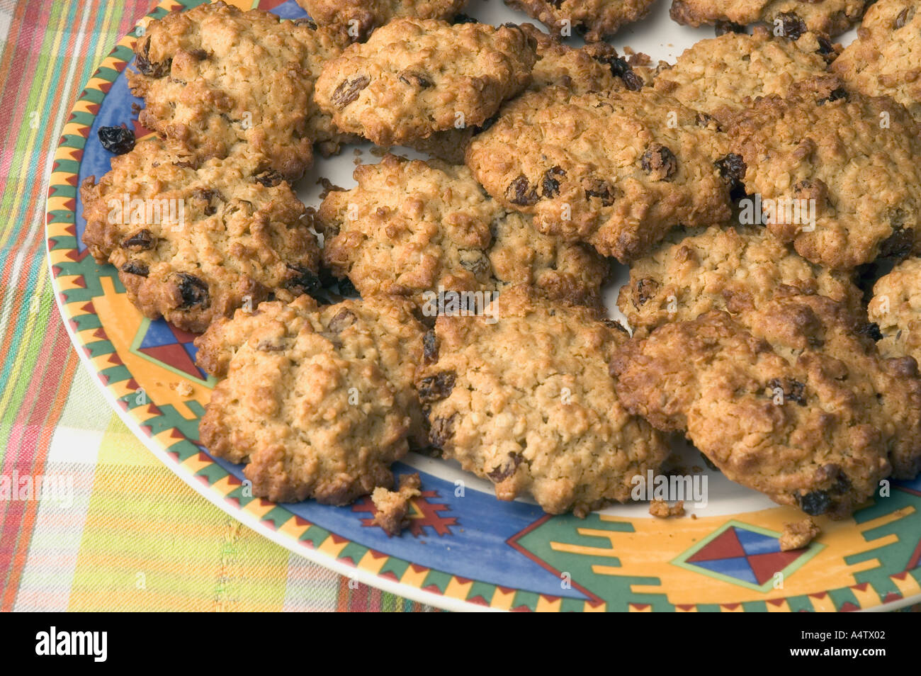 Une assiette de biscuits Banque D'Images