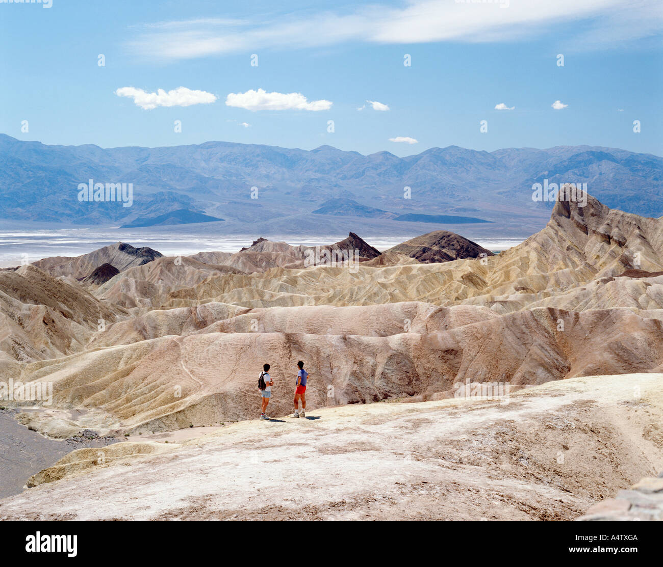 USA CALIFORNIE DEATH VALLEY ZABRISKIE POINT Banque D'Images
