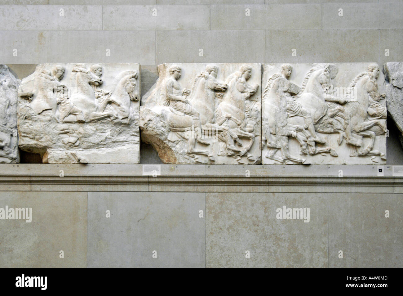 Du Parthénon au British Museum, Londres, Angleterre, Royaume-Uni Banque D'Images
