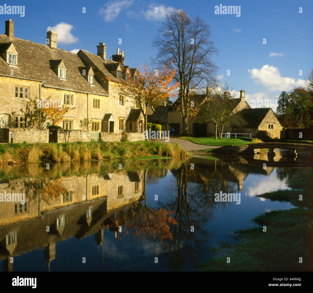 L'Angleterre. Le Gloucestershire. Lower Slaughter Banque D'Images