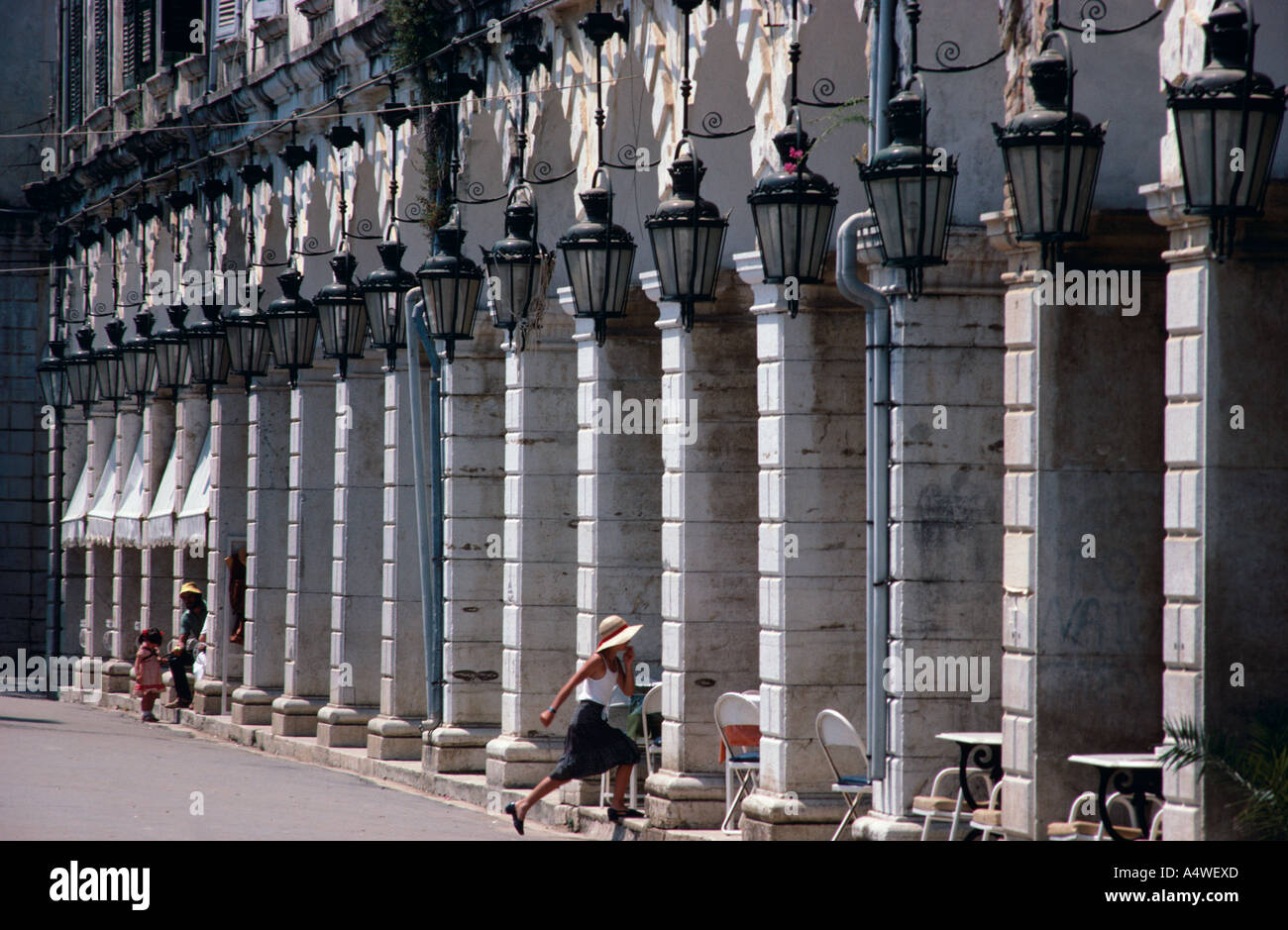 La ville de Corfou, Corfou, Grèce Banque D'Images