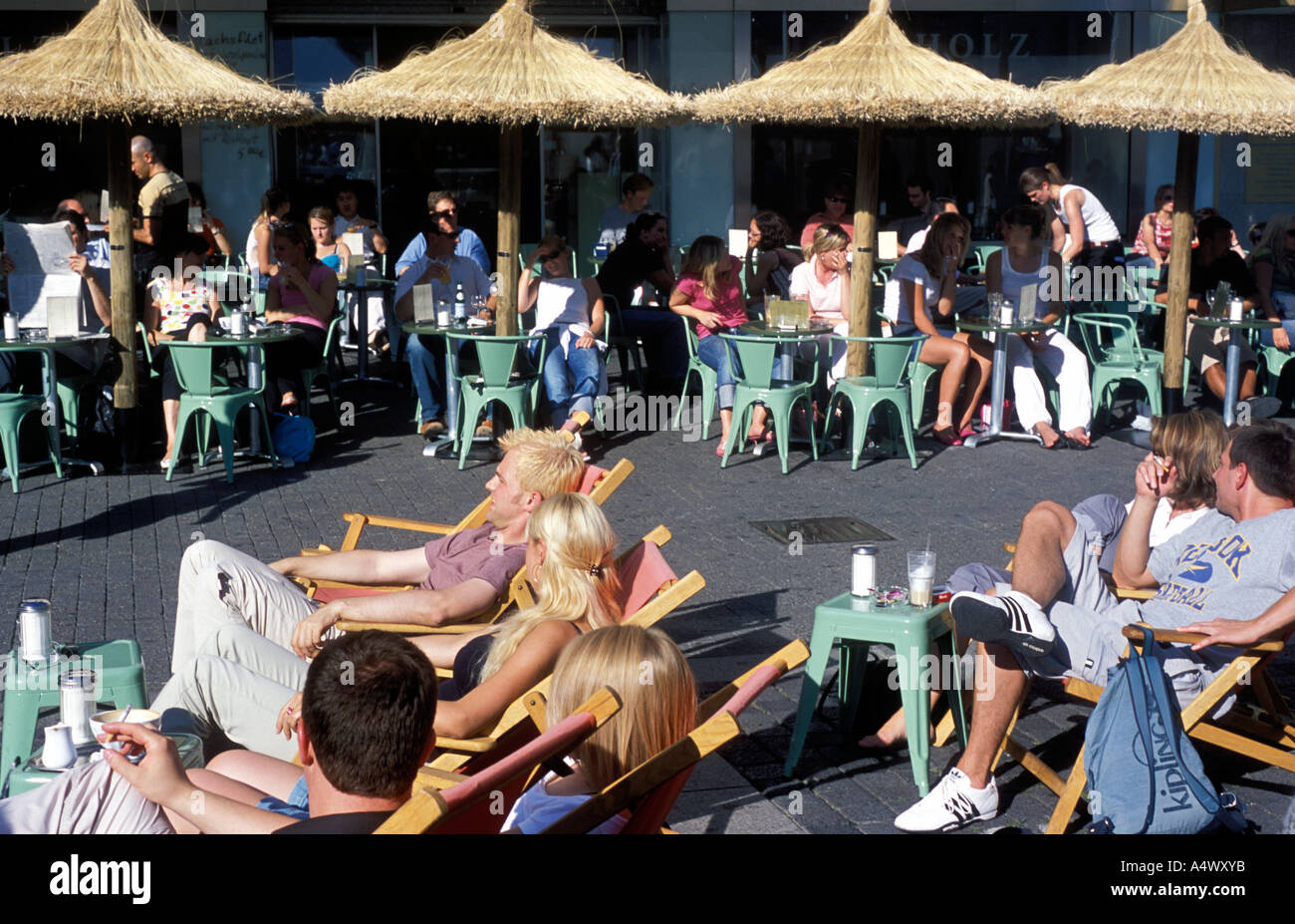 Café Restaurant Scholz sur la marché Baden Wuerttemberg Stuttgart Allemagne Banque D'Images