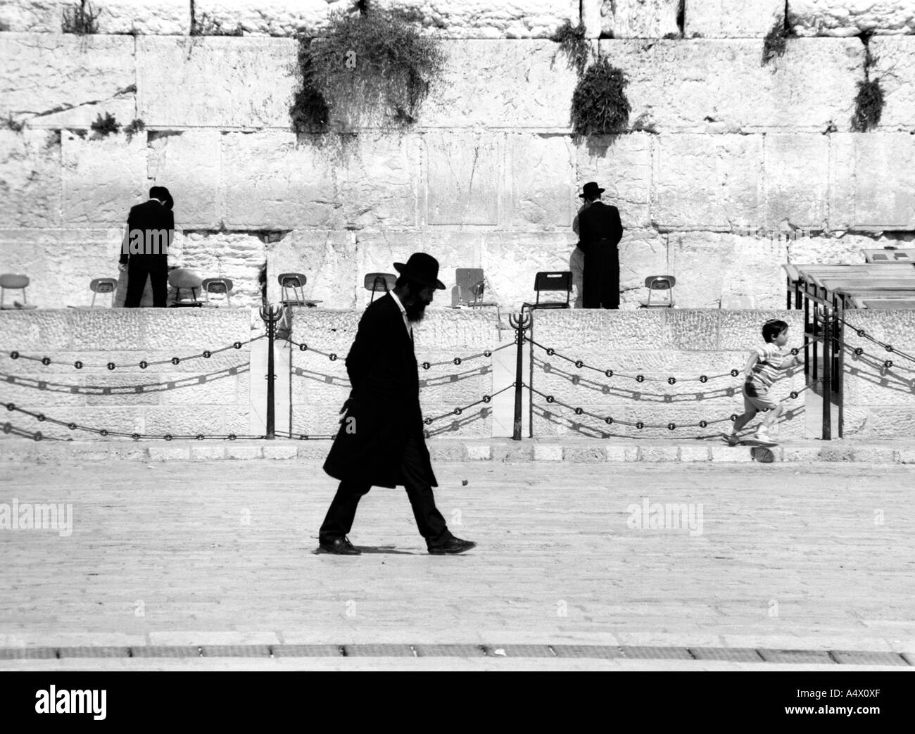 Le Mur des lamentations Jérusalem Israël Banque D'Images