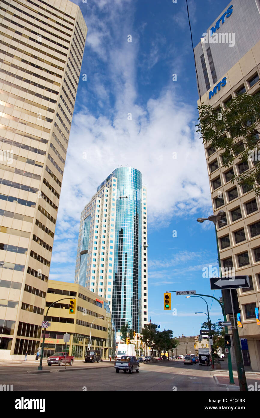 Financial District, Winnipeg, Manitoba, Canada Banque D'Images