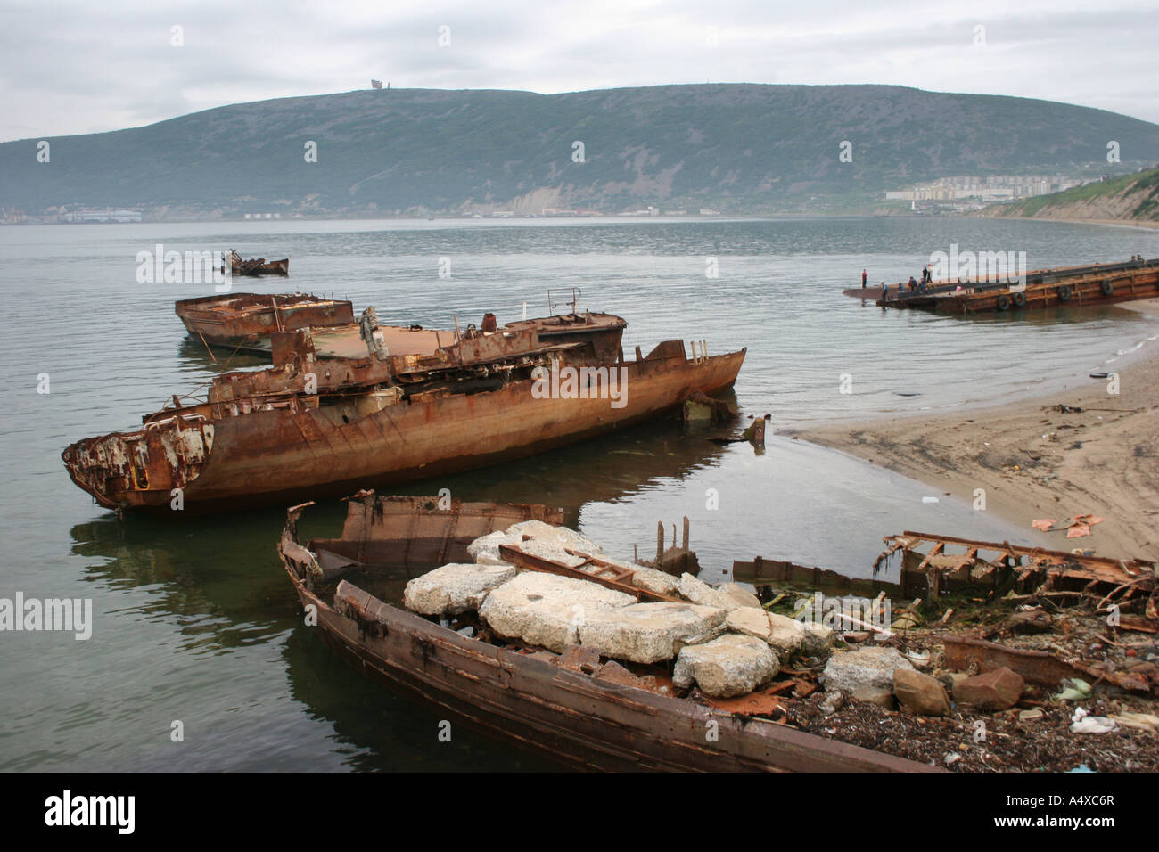 Magadan, mer d'Okhotsk, la Sibérie orientale, Russie Banque D'Images