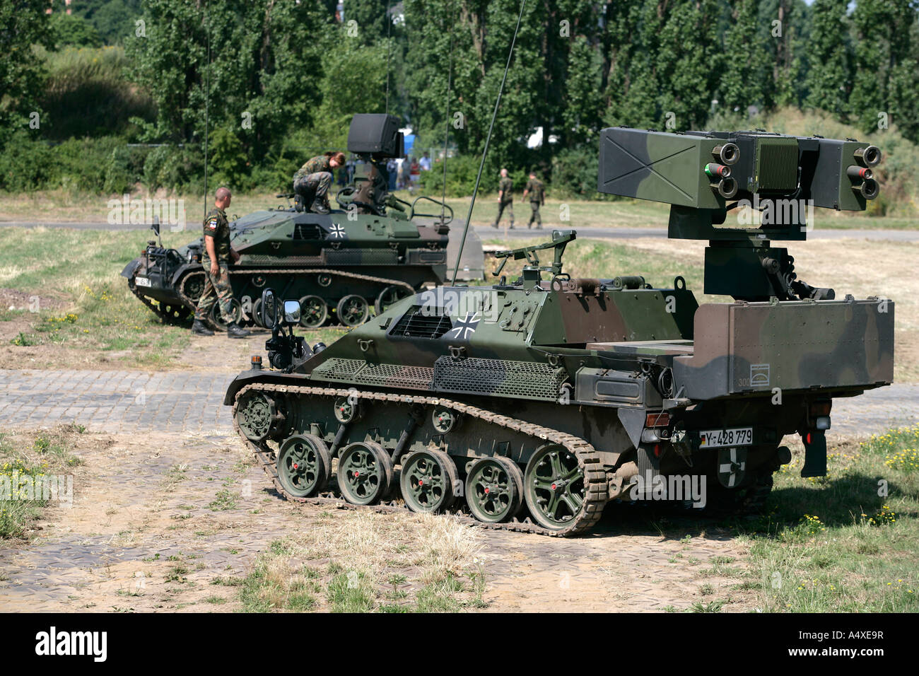 Anti-aircraft-tank 'Ozelot' de 'l'armée allemande Bundeswehr' Banque D'Images