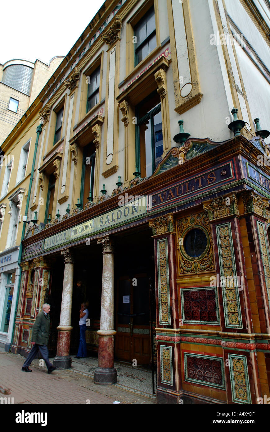 L'Irlande du Nord Belfast Bar de la Couronne Banque D'Images