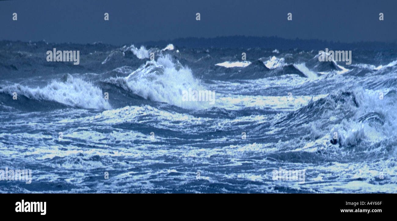 Stormy ocean Amelia Island Florida Banque D'Images