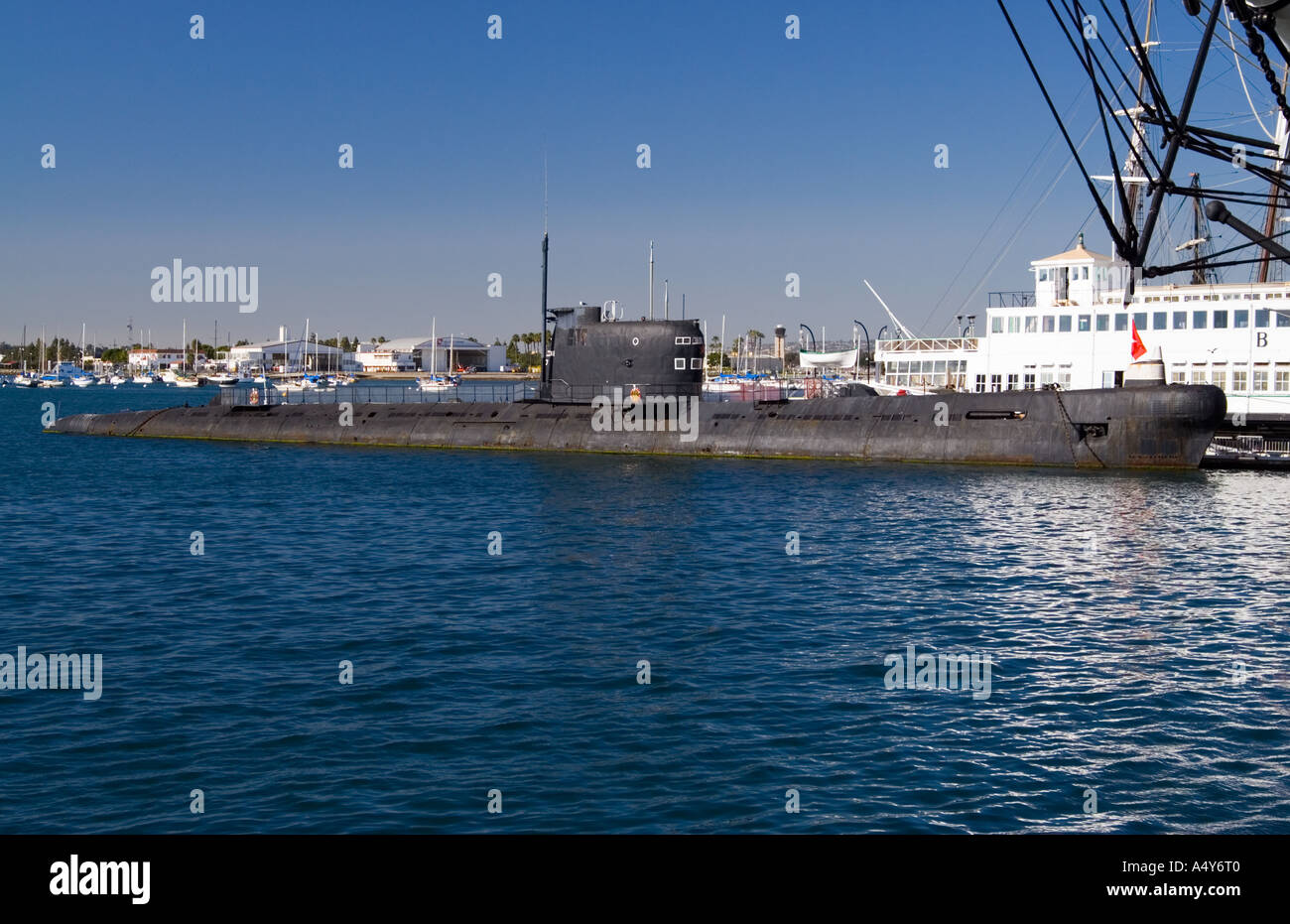 B 39 sous-marin soviétique de la classe Foxtrot 641 Projet sous-marin diesel-électrique CA USA Musée maritime de San Diego en Californie Banque D'Images
