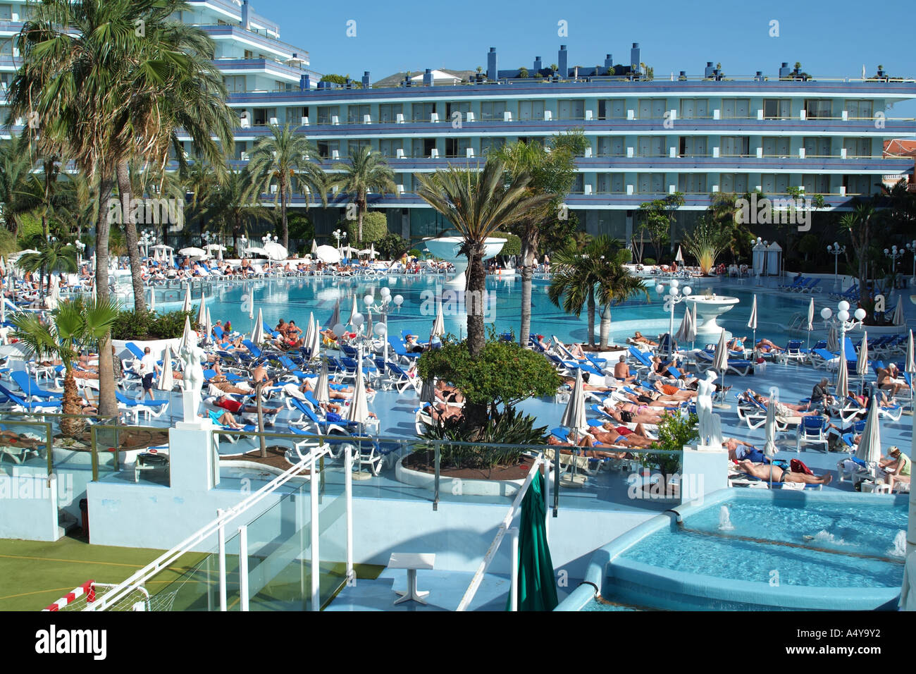 Mare Norstrum resort Las Americas Tenerife sud soleil détente touristes Banque D'Images