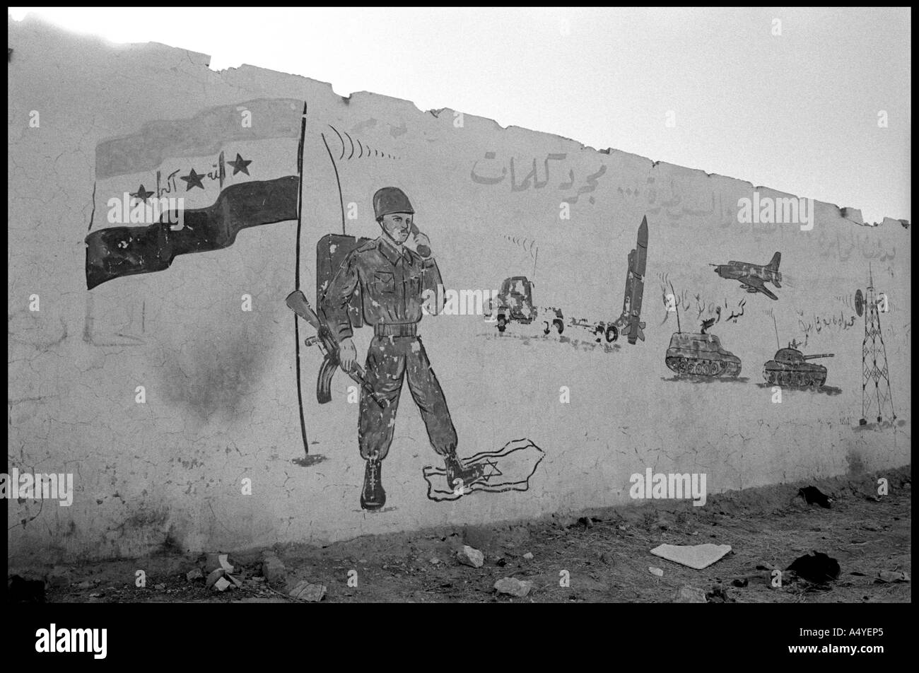 La propagande irakienne de Kirkouk Banque D'Images
