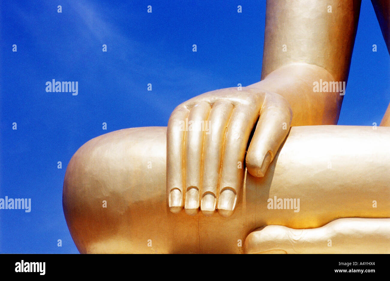Sculpture de Boddha détail Banque D'Images