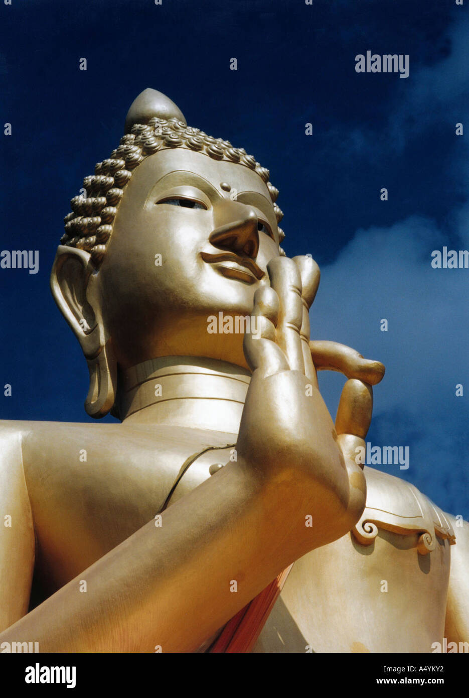 Bouddha dit OK Banque D'Images