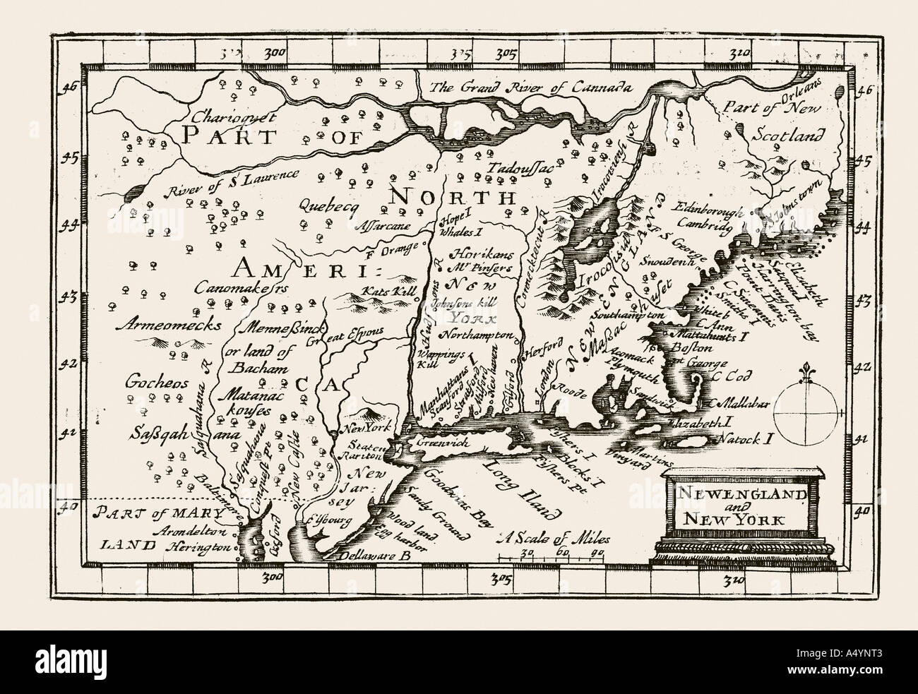 carte du monde Nouvelle angleterre