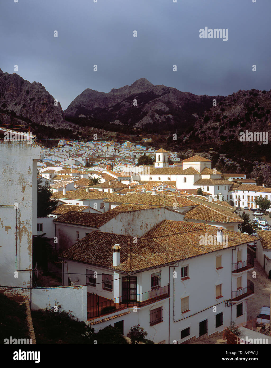 Grazalema andalousie Province Malaga Espagne. Photo par Willy Matheisl Banque D'Images