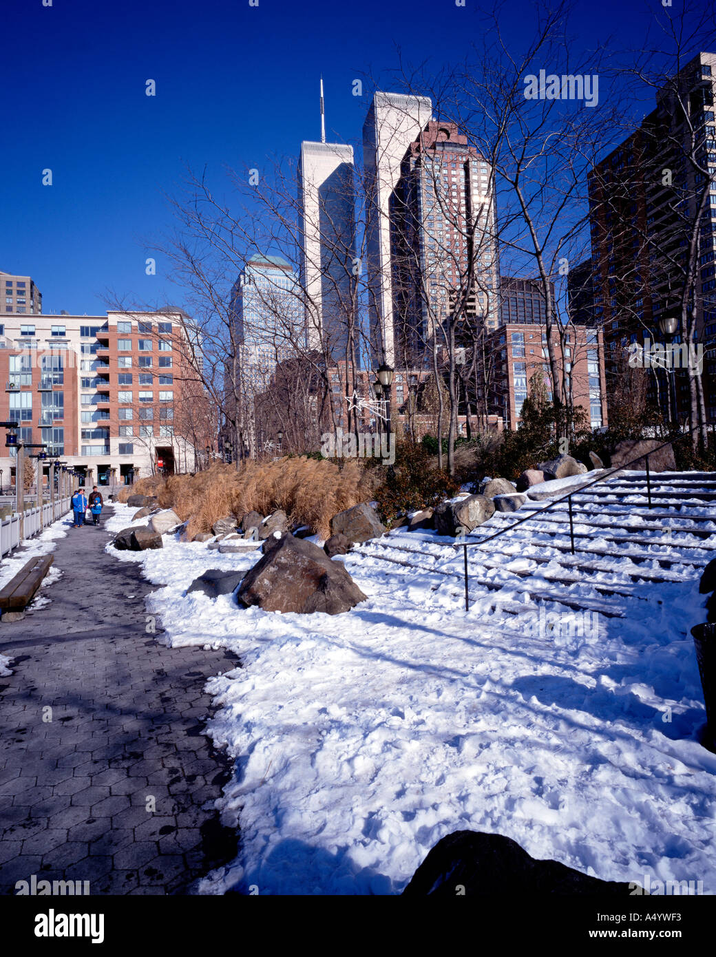 World Trade Center Twin Towers New York USA Banque D'Images