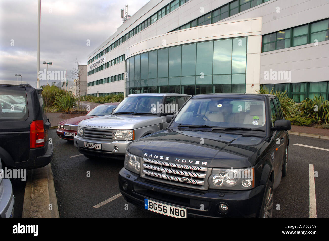 Pic par Howard Barlow JAGUAR LANDROVER à HALEWOOD MERSEYSIDE Banque D'Images