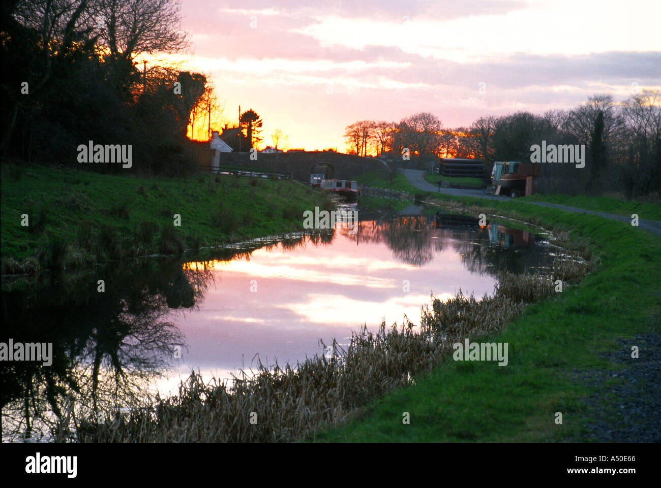 Pont-canal Royal Kildare Irlande Banque D'Images