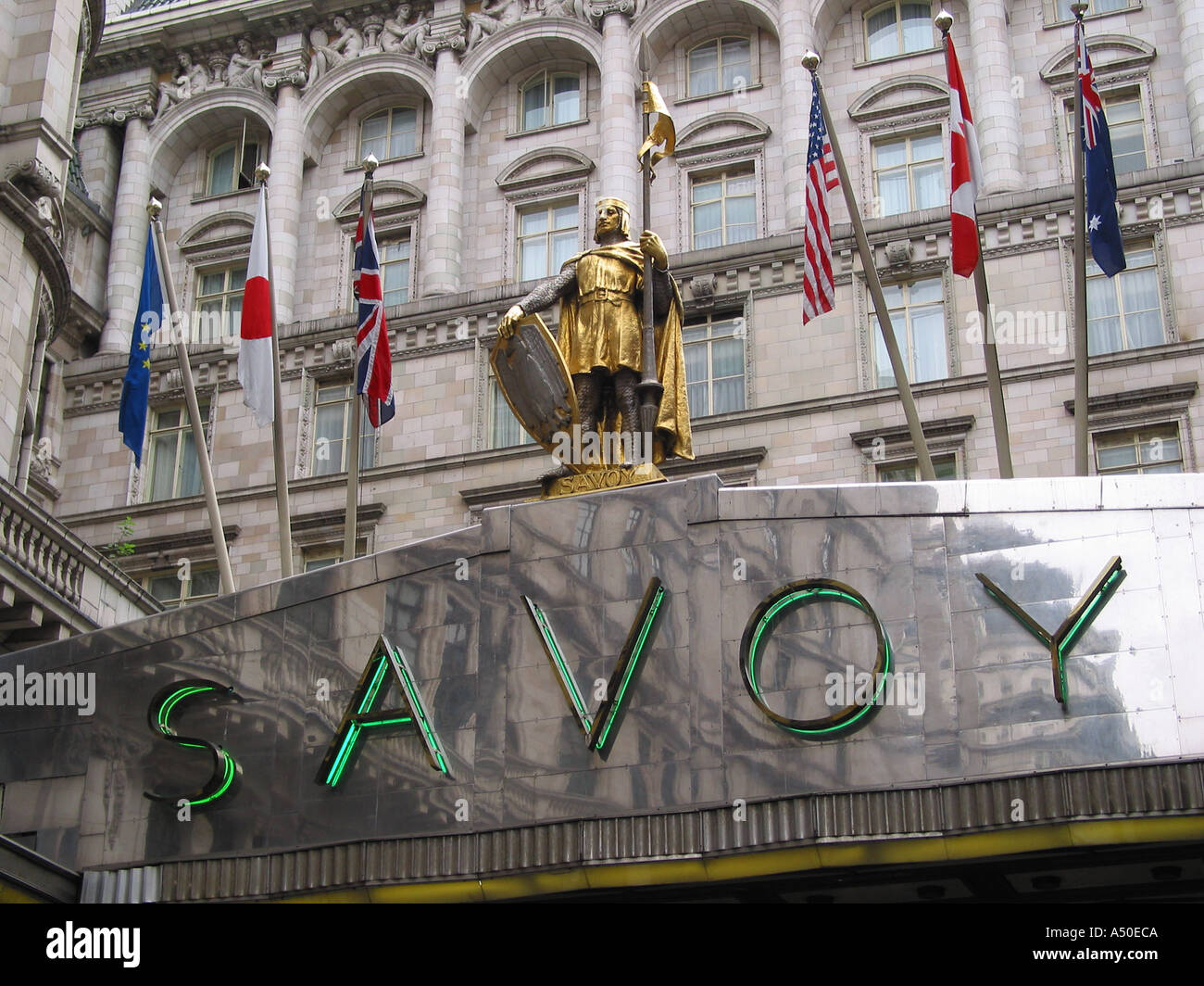 Le Savoy Hôtel The Strand Londres Angleterre Grande-Bretagne Banque D'Images
